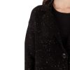 Clothing Lyla u0026 Luxe | Jimmy Long Coat With Pockets In Black Fleck