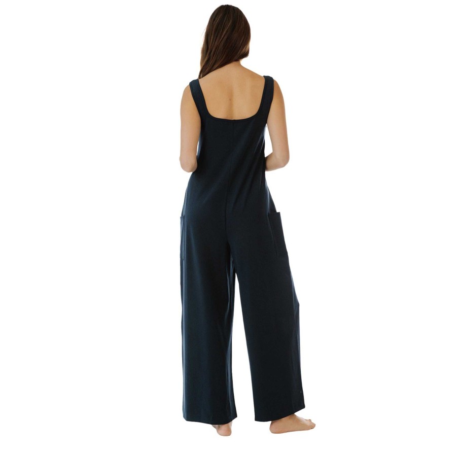 Clothing Paper Label | Navy Chloe Jumpsuit Midnight Blue