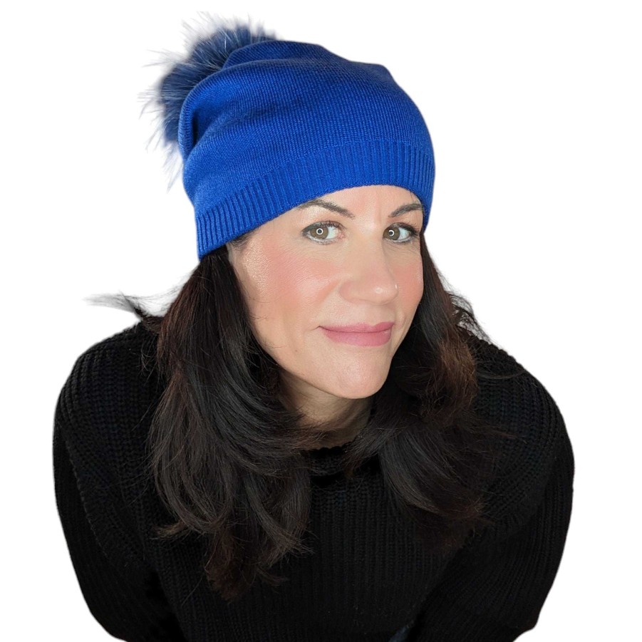 Accessories PNYC | Pnyc Evelyn Beanie Cobalt