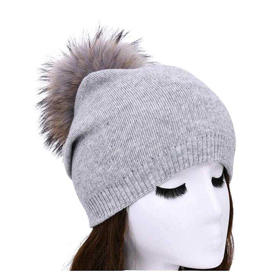 Accessories PNYC | Pnyc Evelyn Beanie Heather Grey