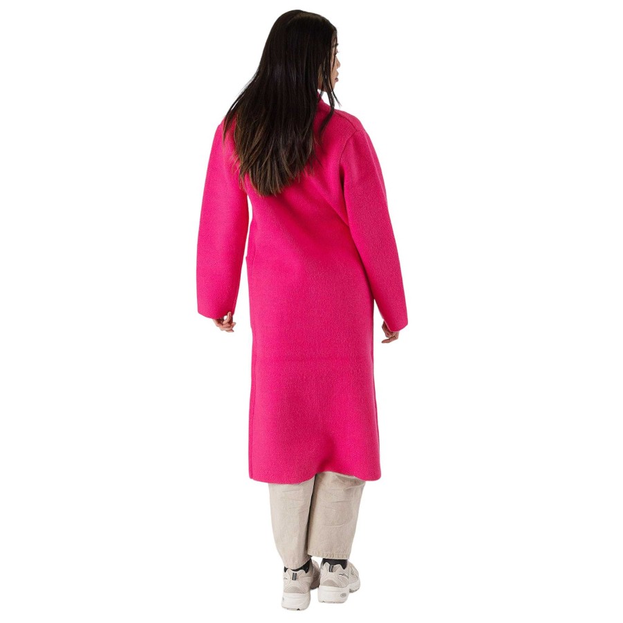 Clothing Lyla u0026 Luxe | Judith Long Coat In Cherry