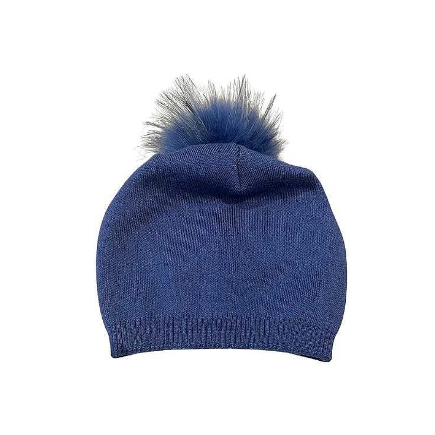 Accessories PNYC | Pnyc Evelyn Beanie Denim Blue