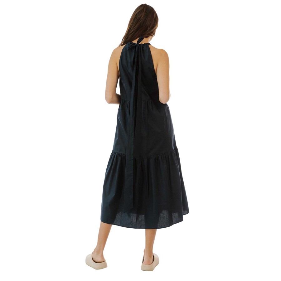 Clothing Paper Label | Lily A-Line Maxi Dress Midnight Blue