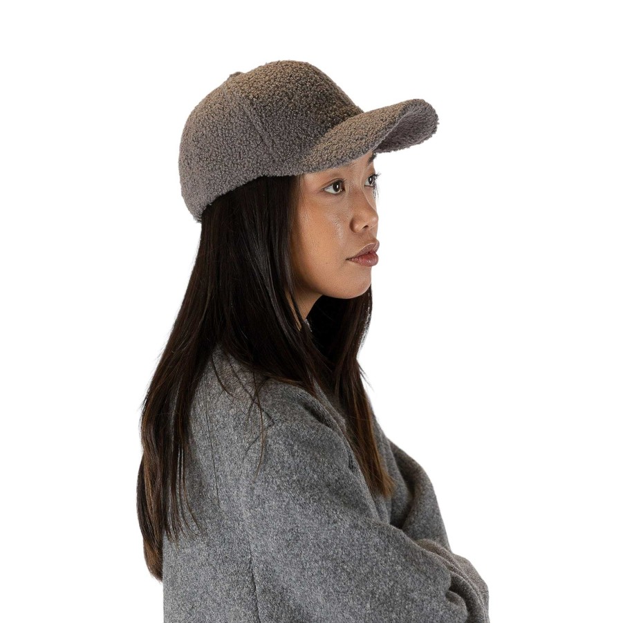 Accessories Lyla u0026 Luxe | Sherpa Baseball Hat In Grey