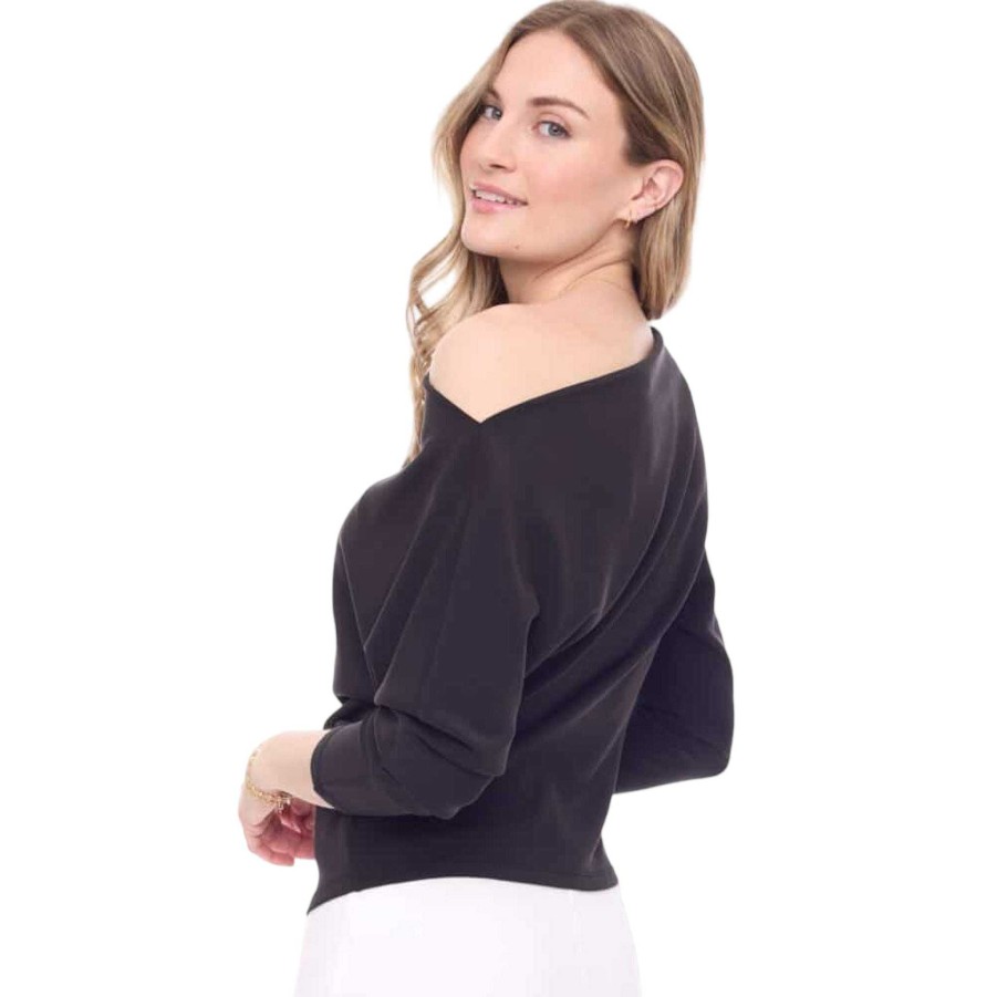 Clothing I Love Tyler Madison | Dolman Sleeve Top In Black