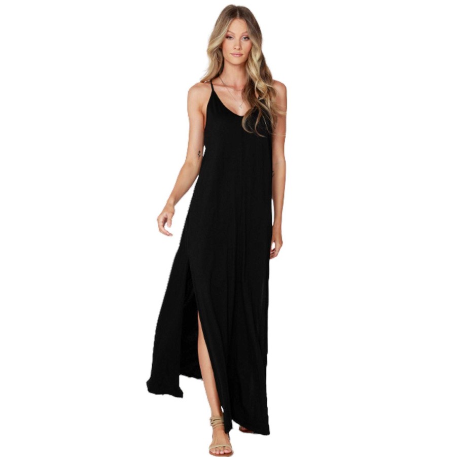 Clothing Bobi | Cami Maxi Dress Black