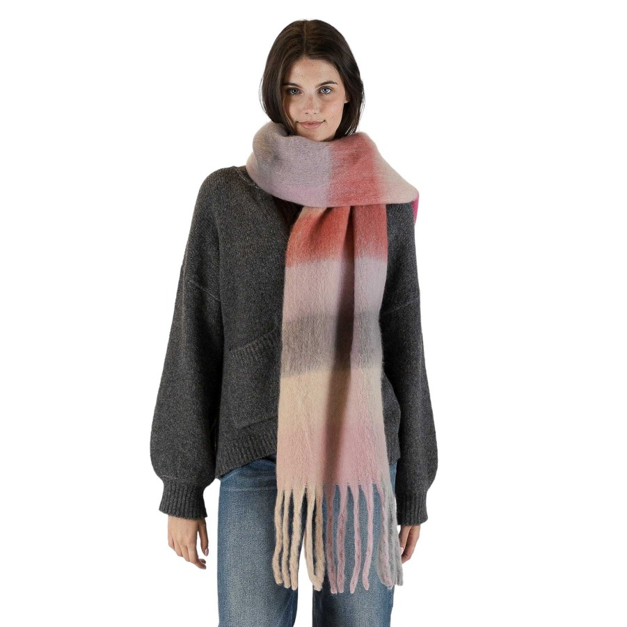 Clothing|Accessories Lyla u0026 Luxe | Checkered Scarf In Rusty