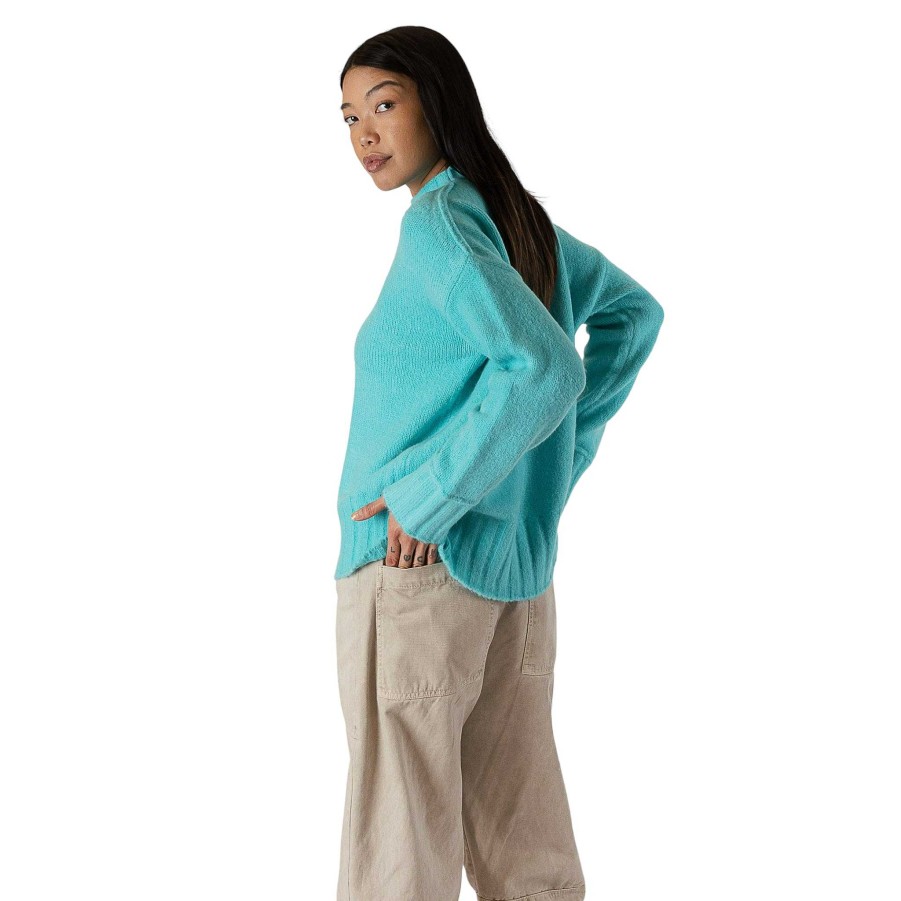 Clothing Lyla u0026 Luxe | Tanya Crewneck Sweater Teal