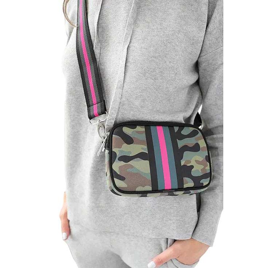 Accessories Prenelove | Crossbody Dual 2 Trenton Trenton/Pink Army