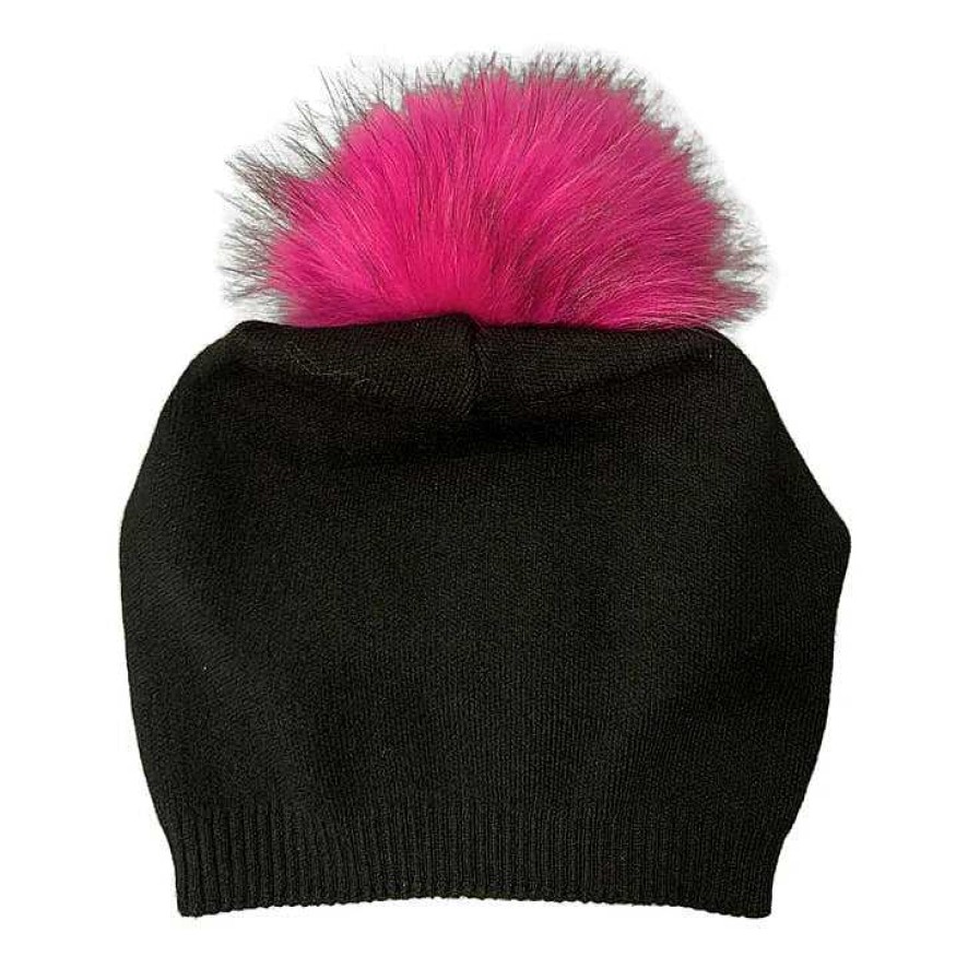 Accessories PNYC | Pnyc Roxy Beanie /Hot Pink Black