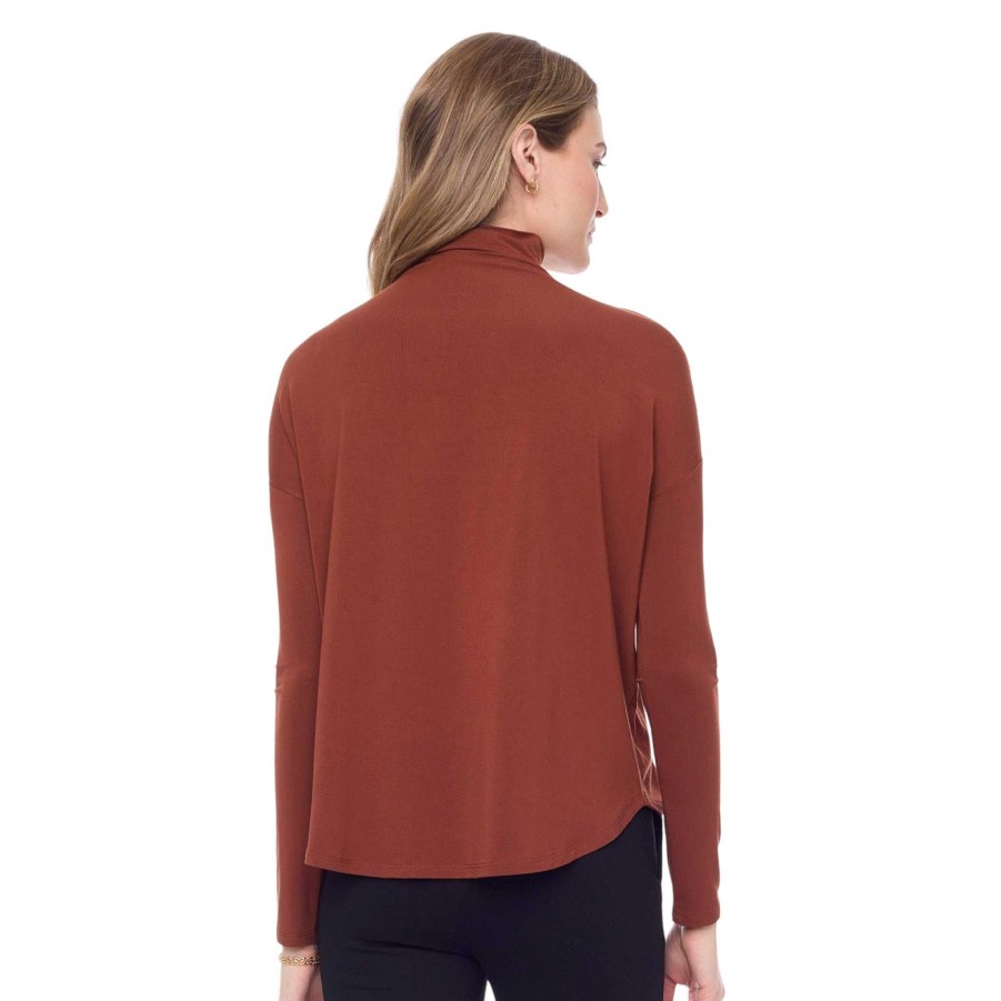 Clothing I Love Tyler Madison | Morgan Turtleneck Top In Paprika